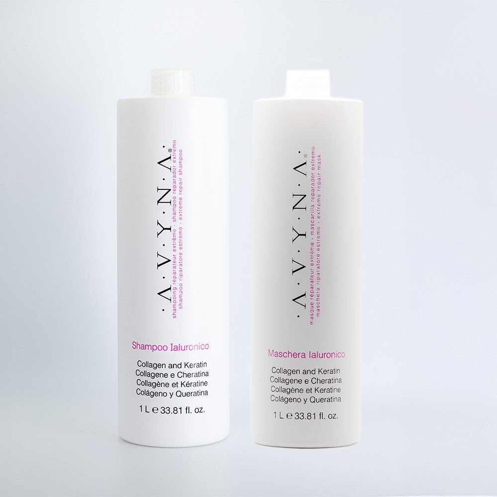 Shampoo & Conditioner Set for Damaged Hair with Hyaluronic Acid 33.81 Oz